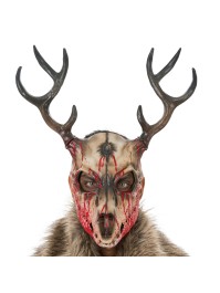 MASKE SCHAUM BETE HÖRNER BLUTVERSCHMIERT 38CM X 20CM X 44CM