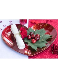 2 SERVIETTENRINGE ROSA ROT 6CM X 8CM X 8CM