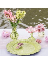 CHEMIN DE TABLE MIST ROSE NYMPHEA 28CM X 3M