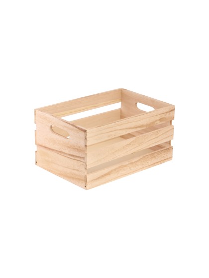 SET 3 HOLZKISTEN HOLZ NATUR 36X26X18CM/ 31X21X16CM/ 26X16X14CM