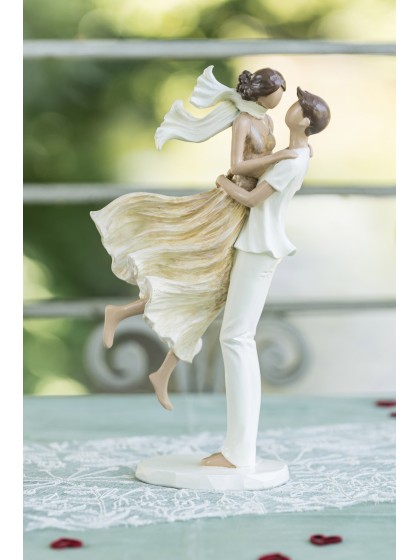 COUPLE MARIES DEBOUT LOVE IN THE AIR 16.5CM X 8CM X 27.5CM