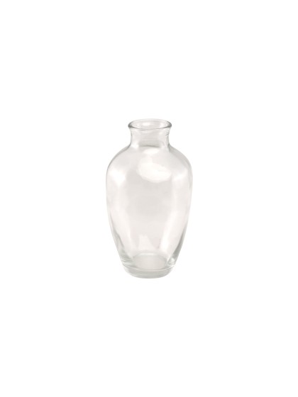 VASE GLAS HERA TRANSPARENT 7CM X 7CM X 12.5CM