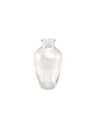 VASE GLAS HERA TRANSPARENT 7CM X 7CM X 12.5CM