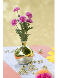 BLUMENSTRAUSS 3 STIELE TAGETES HIMBEERE 12CM X 8CM X 59CM