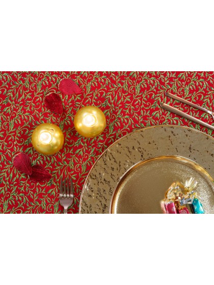 RUBY VELVET LUXERIA TABLE RUNNER 29CM X 3M