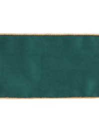 BAND SAMT LUXUS BLAUGRÜN 12CM X 5M