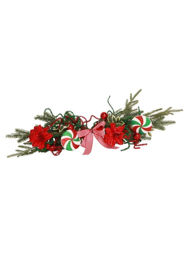 CENTRE DE TABLE PEPPERMINT SWEET 69CM X 20CM X 10CM