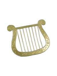 HARPE DOREE PLASTIQUE 27.6CM X 0.4CM X 23CM