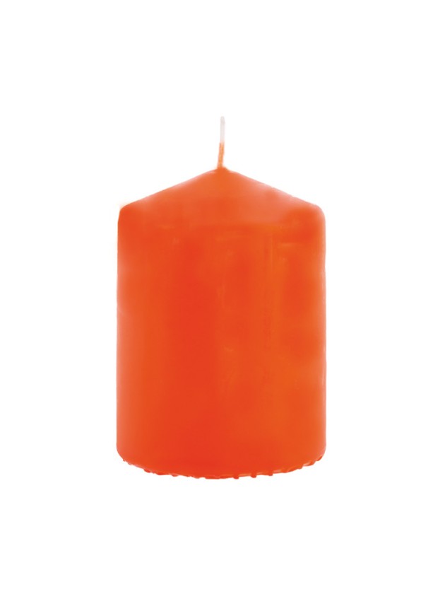 BOUGIE CYL ORANGE 6CM X 10CM