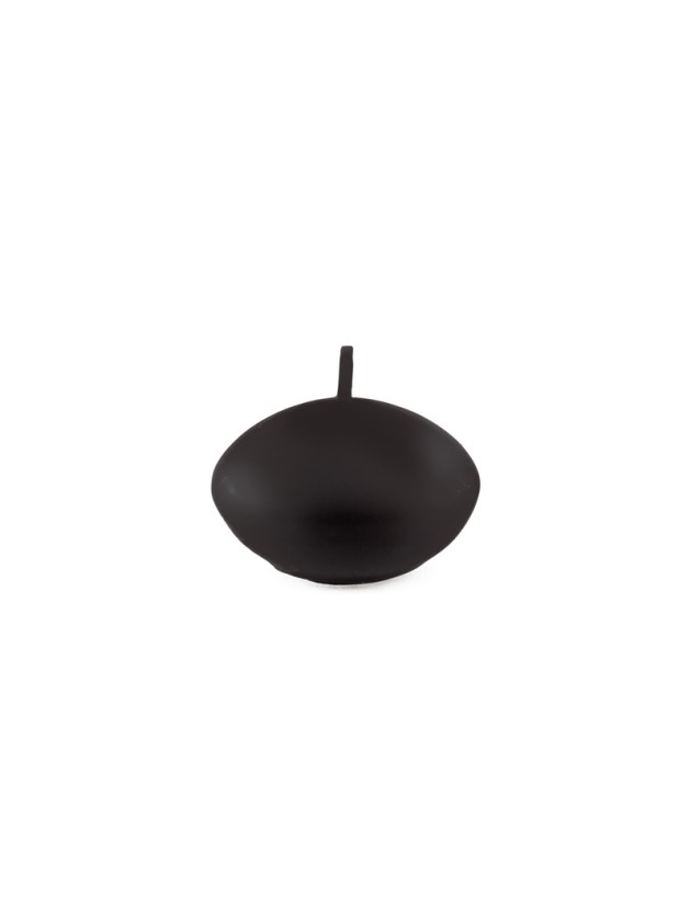 SET OF 6 BLACK FLOATING CANDLES DIA 4.7CM