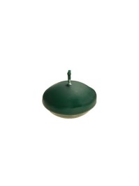 SET OF 6 JUNGLE GREEN FLOATING CANDLES DIA 4.7CM