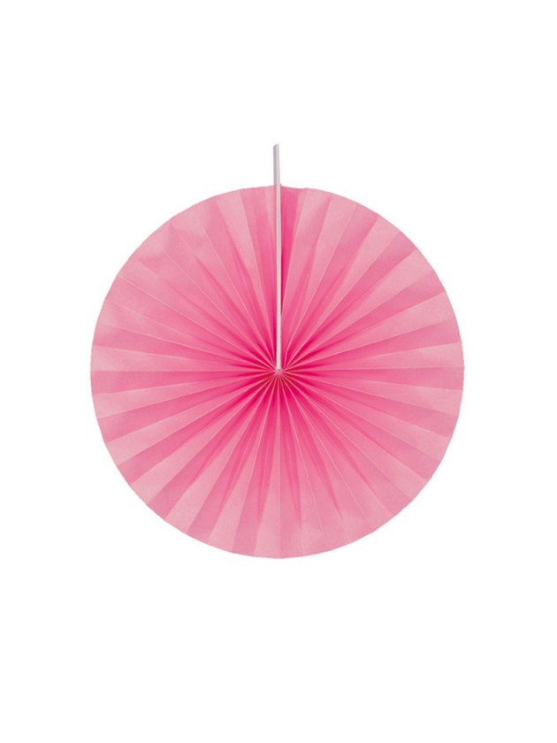 SET 4 EVENTAILS ROSE VIF DIA 40CM