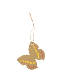 SET OF 12 BUTTERFLIES LABELS WITH EYELET AND LINK 5CM X 5CM