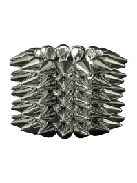 BRACELET PUNK, PIQUES ARGENTEES 