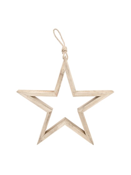 ETOILE BOIS VINTAGE A SUSP NATUREL 32CM