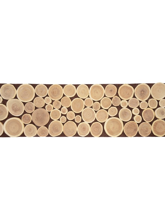 NATURAL WOODEN TABLE CENTER 80CM X 15CM