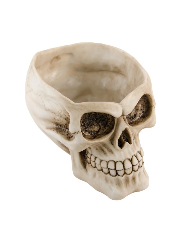 TETE DE MORT RESINE 12.5 X 15.8 X 10CM