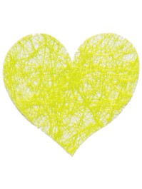 SACHET 100 COEURS ROMANCE A DISPERSER VERT LIME 4CM