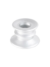 SILVER GLASS CANDLE HOLDER DIA 6CM X 4CM