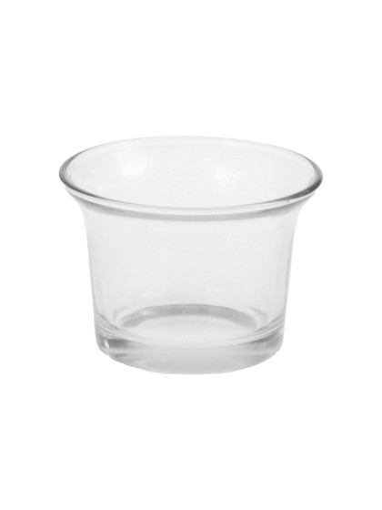 KERZENHALTER TEELICHTHALTER TRANSPARENT 6.5CM X 4.6CM