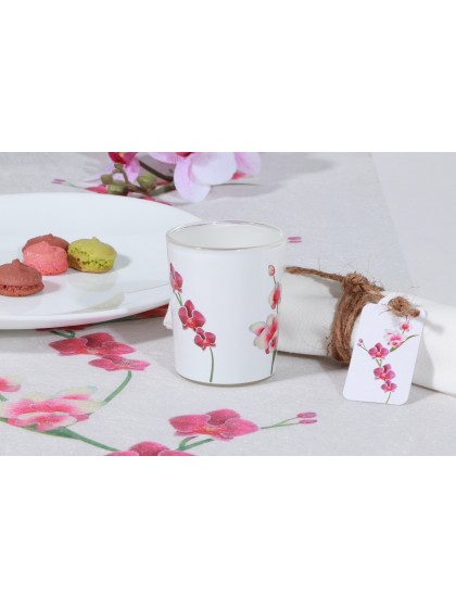 ORCHIDS CANDLE HOLDER DIA 5.6CM X 6.8CM