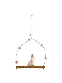 DECO A SUSP LAPIN 12CM X 1CM X 14CM
