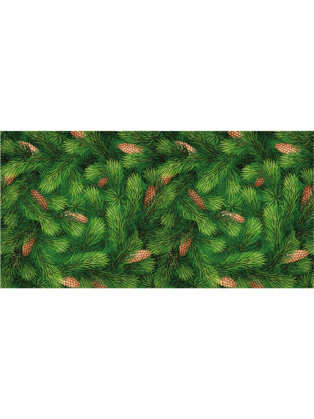 ROMANCE PHOTOPRINT PINE BRANCHES TABLE RUNNER 30CM X 5M