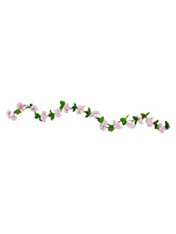 GIRLANDE BLUMEN AUS KIRSCHBAUM BLANC/ROSE 220CM