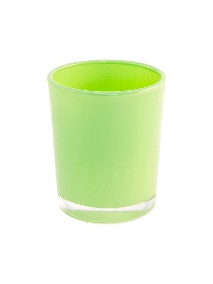 SHINY LIME GREEN CANDLEHOLDER DIA 5.6CM X 6.5CM