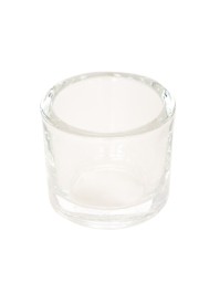 ROUND GLASS CANDLEHOLDER DIA 6.5CM X 5.7CM
