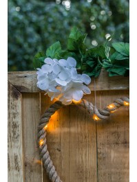 GIRLANDE HORTENSIE WEISS 220CM