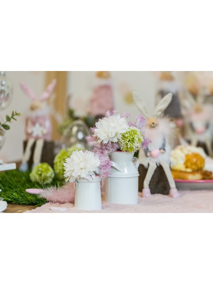 BUNCH OF CREAM FLOWERS 26CM / FLOWER DIA 6CM