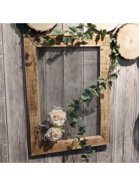 CADRE BOIS GRILLE 80CM X 60CM