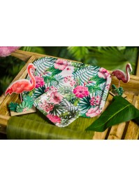 TROPICAL FLOWERS DECO RECTANGULAR TRAY 34CM X 23CM X 1.5CM