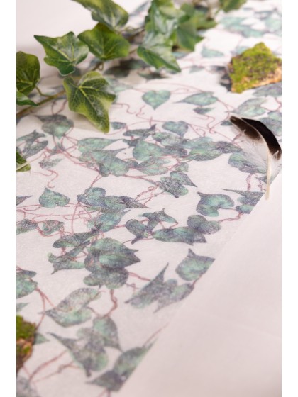 CHEMIN DE TABLE ROMANCE VEGETAL 30CM X 5M