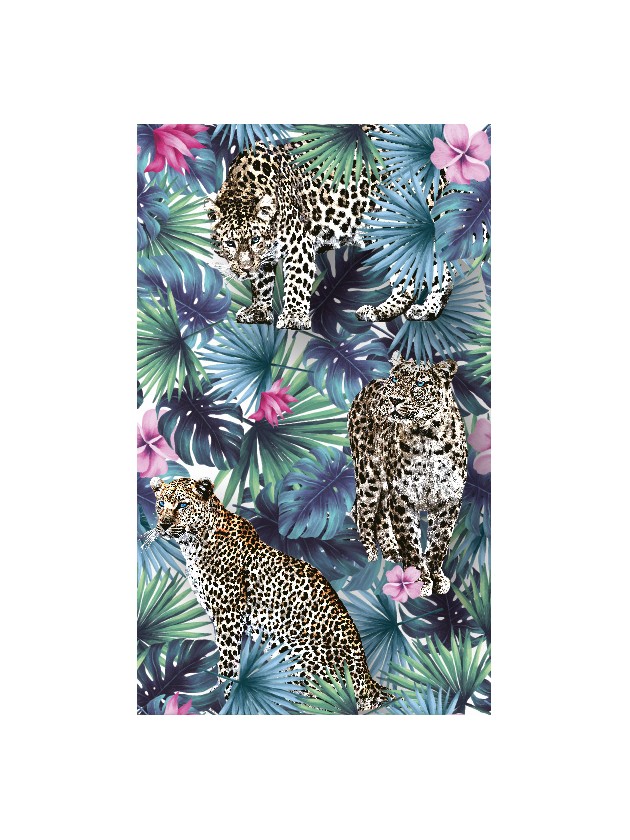 CHEMIN DE TABLE ROMANCE JUNGLE 30CM X 5M