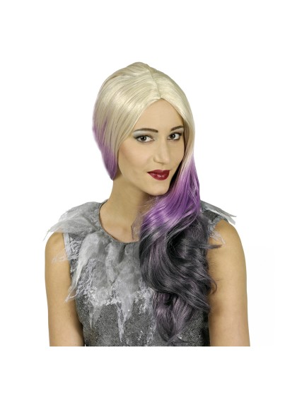 PERÜCKE CRISTAL BLOND SILBER POINTES GRISES 