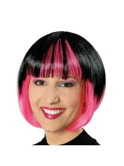 PERÜCKE FOXY OMBRE SCHWARZ PINK 