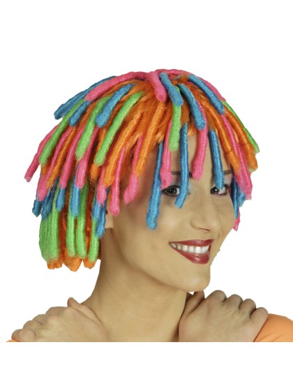 PERÜCKE MÄDCHEN RASTA BARIOLE 