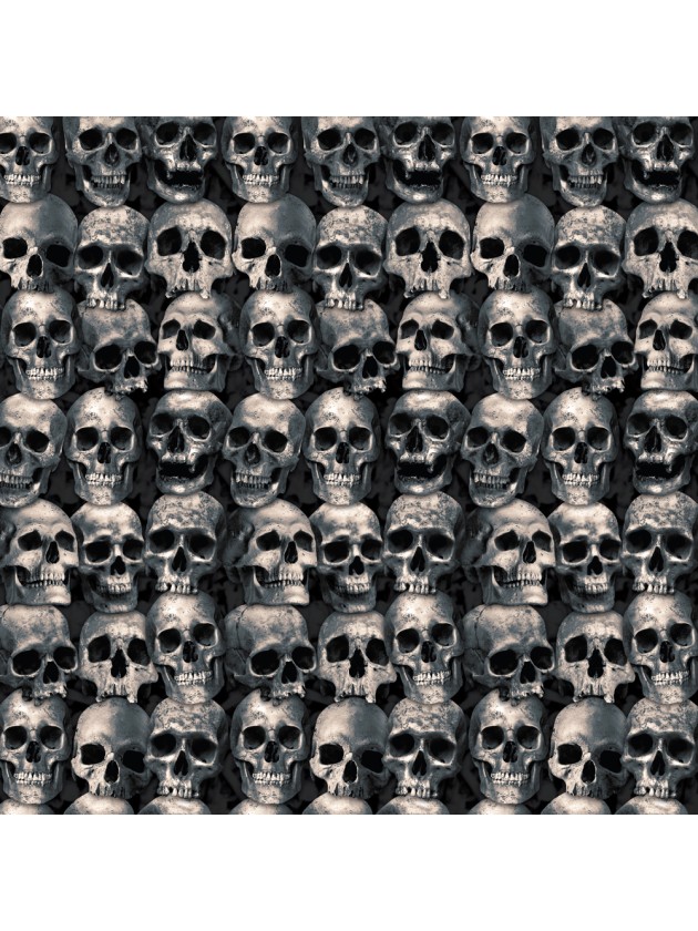 DECO MURALE GEANTE TETES DE MORT 1.2M X 6M