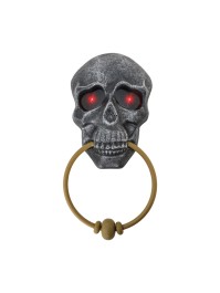 HEURTOIR DE PORTE TETE DE MORT 27CM X 12CM