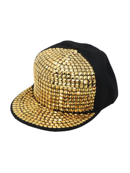 SCHIRMMÜTZE RAPPER GOLD Einheitsgröße