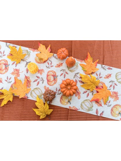 12 MAPLE LEAVES IN FABRIC 14CM X 10CM