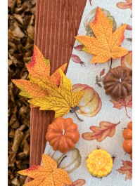 SACHET 12 FEUILLES ERABLE TISSU ENV  14CM X 10CM