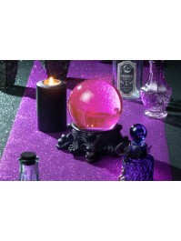 CHEMIN DE TABLE PAILLETTES PREMIUM VIOLET 30CM X 5M
