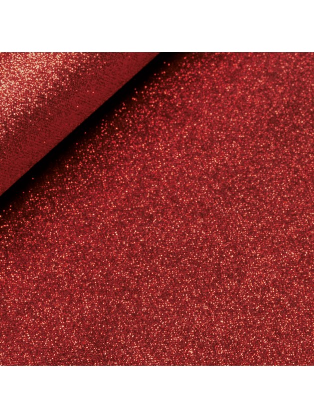TISCHLÄUFER PAILLETTEN PREMIUM ROT 30CM X 5M
