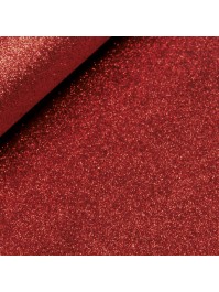TISCHLÄUFER PAILLETTEN PREMIUM ROT 30CM X 5M