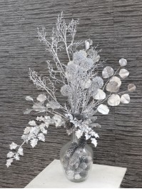 MATT SILVER BRANCH 84CM
