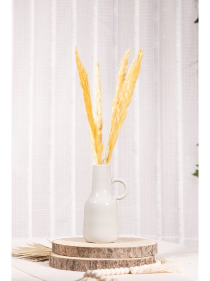 BLUMENSTRAUSS 6 STIELE HERBE AUS PAMPASGRAS GELB 65-75CM