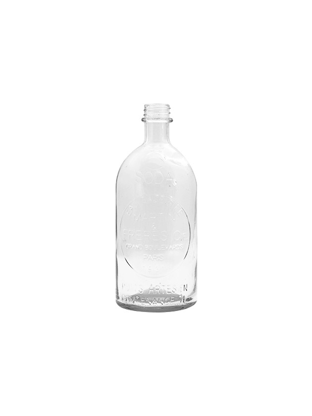 BOUTEILLE VINTAGE TRANSPARENT DIA 10CM X 26CM